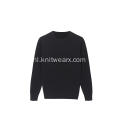 Rekbare slim fit pullover met Ottomaanse stiksels voor heren